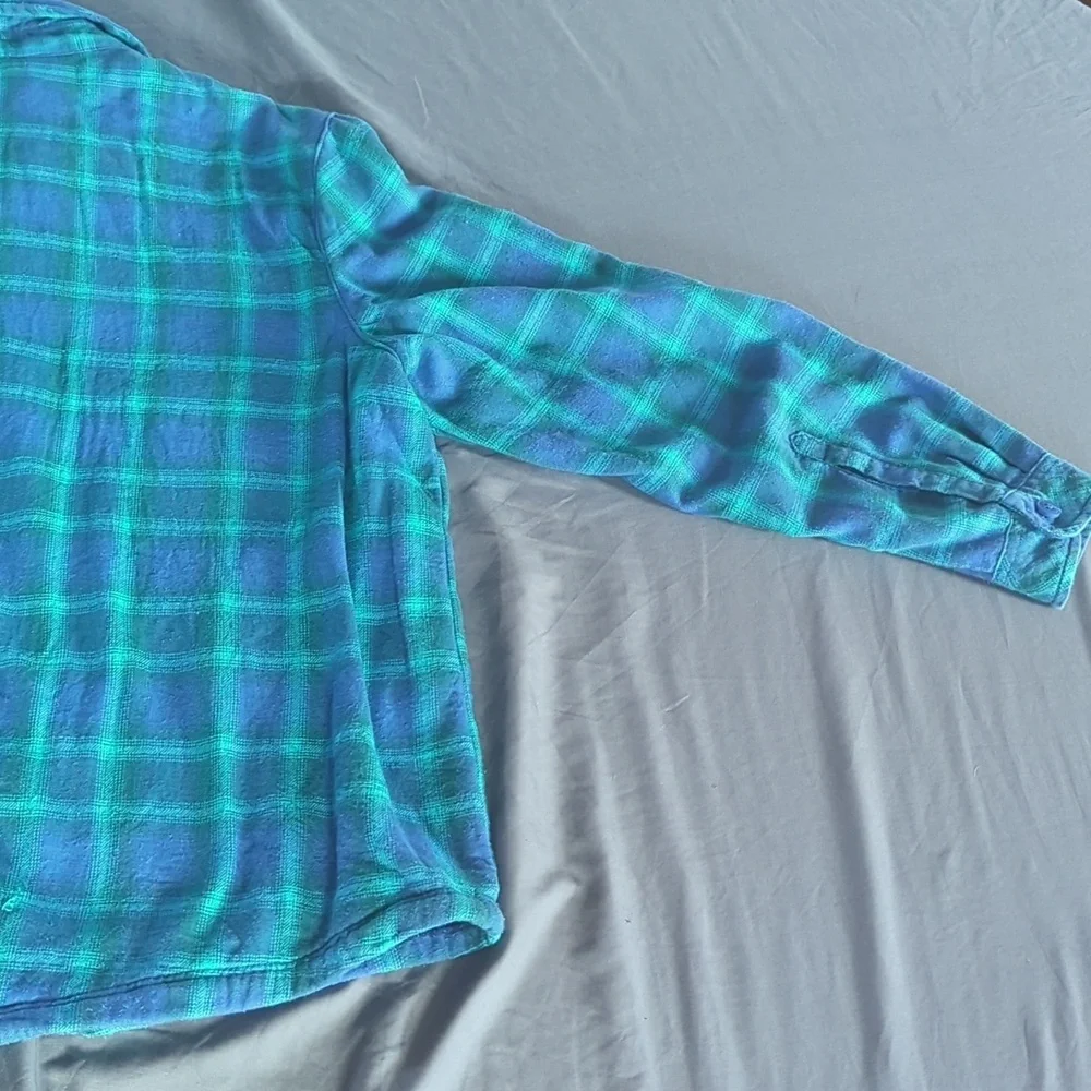 Rider By Lee Button Down Insulated Long Sleeve Flannel Shirt XL Women's - Picture 7 of 8